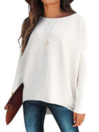 Women's Dolman Sleeve Knitted Pullover Sweater