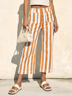 Women's Striped Casual Jeans